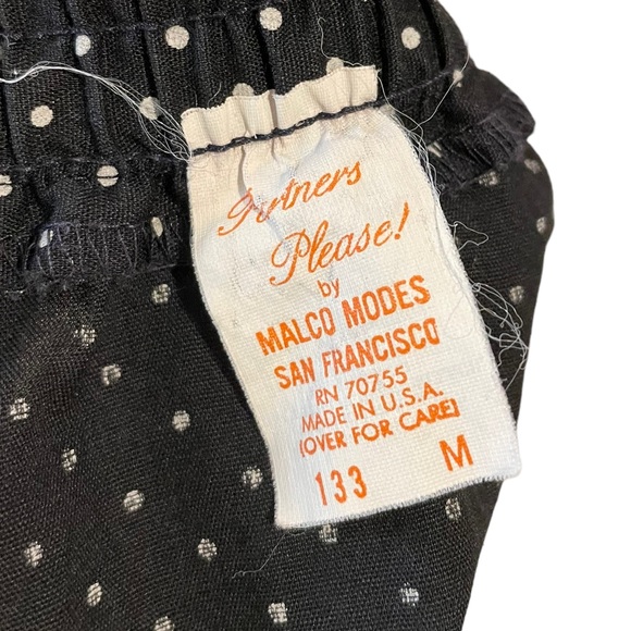 Partners Please by Malco Modes Vintage 70s Polka Dot Square Dance Skirt Top Set - Picture 11 of 12